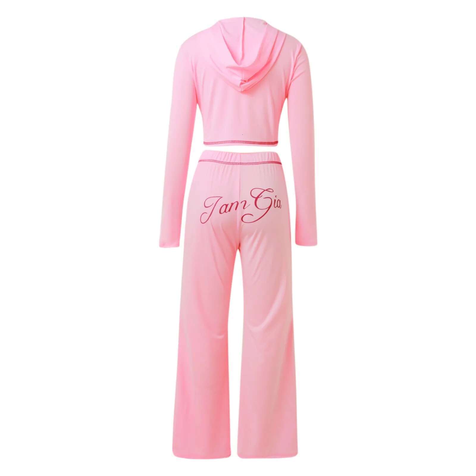 I.Am.Gia 2 Piece Women Outfit Winter 2024 Trend Elegant Warm Suit Vintage Sports Y2k Trouser Sets Large Yoga Tracksuit Set