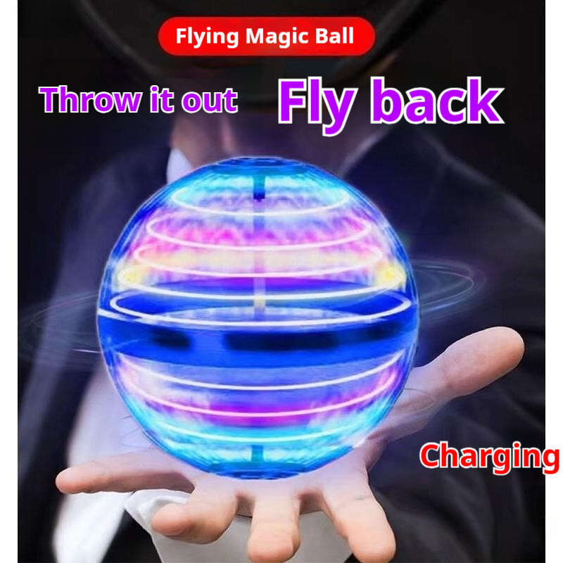 Spinning balloon UFO intelligent magic decompression black technology spinning toy gift unmanned ball