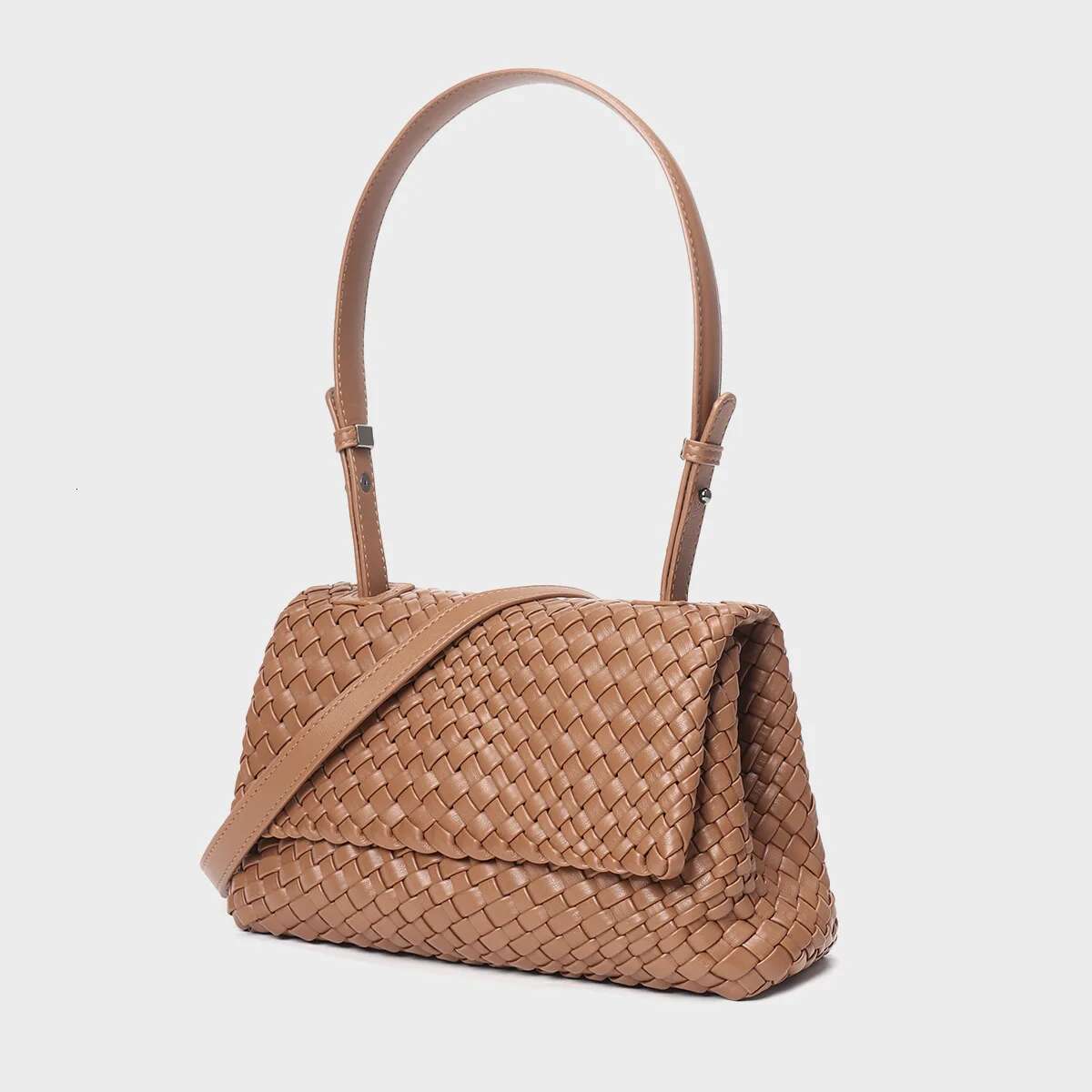 Fashionable Handmade Hollowed Out Woven For Women's Leisure Large Capacity Single Shoulder Crossbody Bag Commuting Handbag