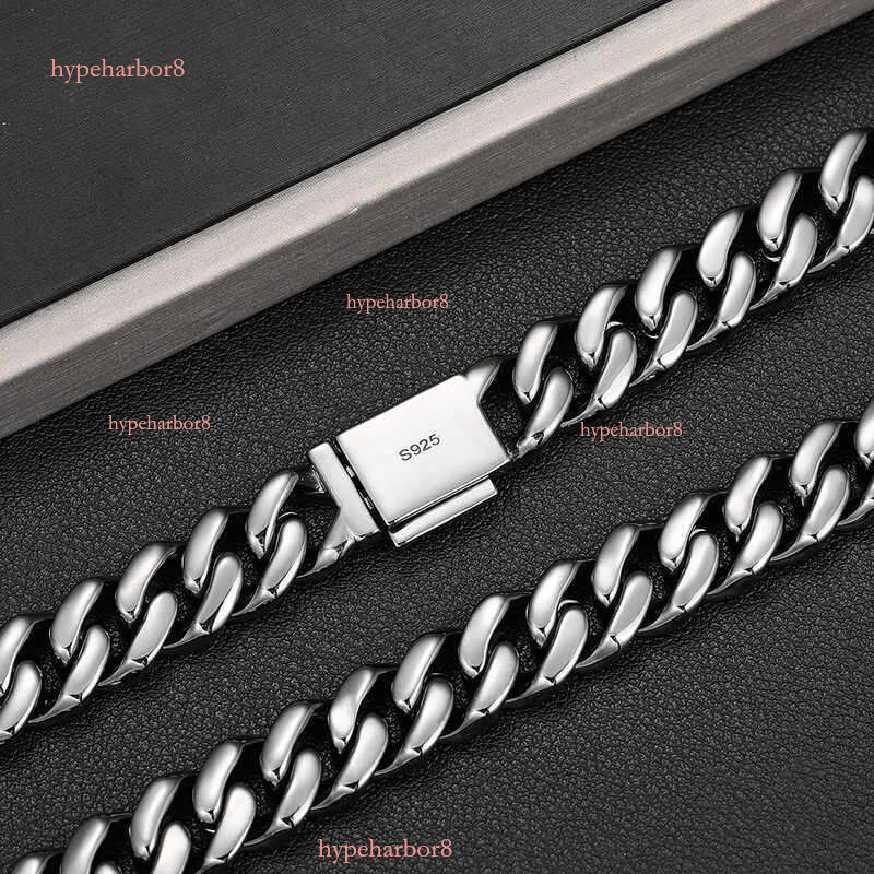 designer design pendant necklaces fresh item 12mm black vvs moissanite iced out k chain hip hop fine jewelry sterg sier dia cuban necklace