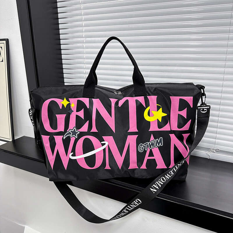 Travel large capacity fitness nylon waterproof gentleman woman colorful single shoulder bag, casual tote bag