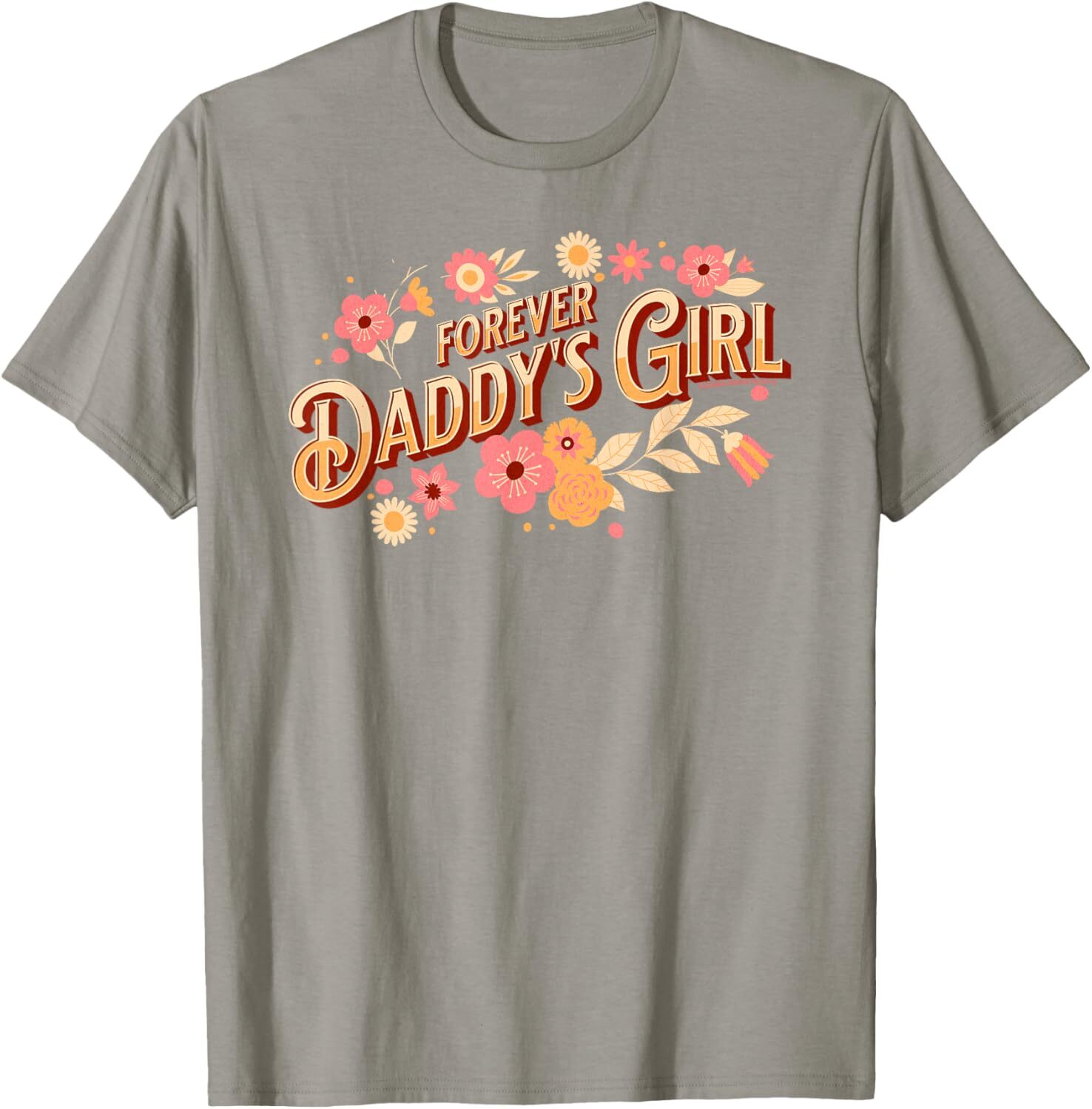 T shirt for Mens Pretty Forever Daddys Girl Daughter to Father Fathers Day Graphic Tee Casual Tops Clothes Short sleeve cool