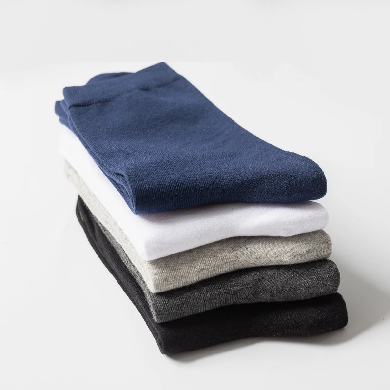 10 pairs of mens socks breathable cotton black and white business socks casual spring and summer suitable for men plus size EUR38-48 250321