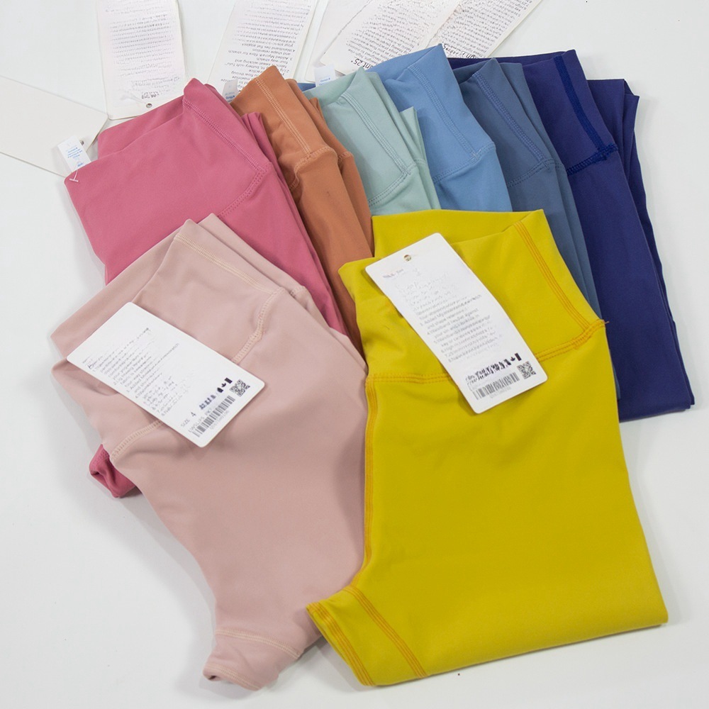 New Clothes Nylon Naked Sports Slimming Women Waist Yoga Four Sided High Elasticity Moisture Absorbing Breathable Nine Point Pants