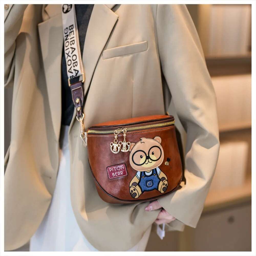 Beibaobao 2024 New Single Shoulder Crossbody Large Capacity Versatile Casual Women's Chest Bag Handbag