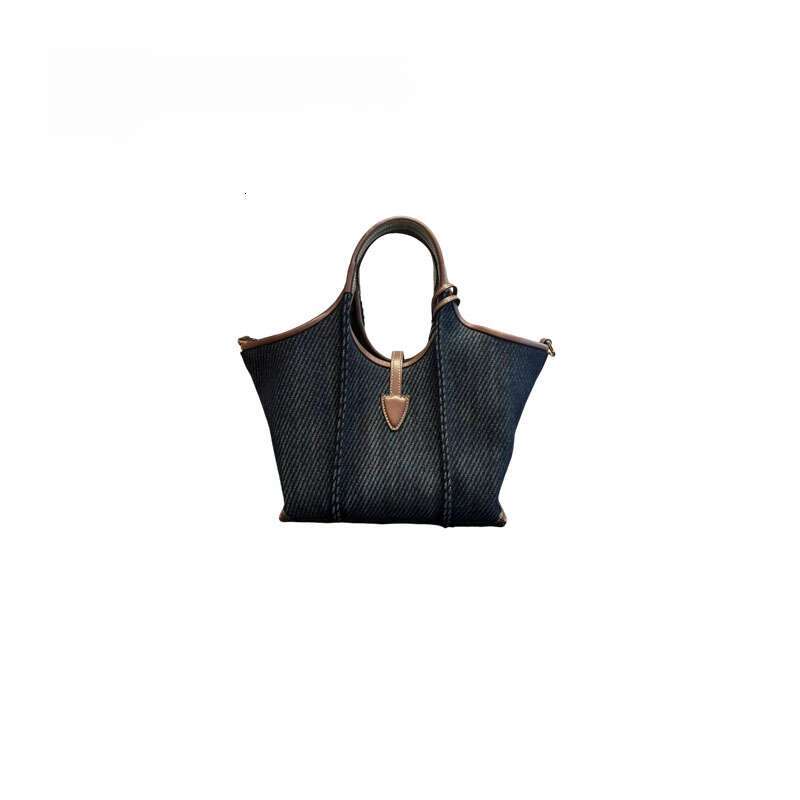 Women's Bags Women's Bags Handheld Denim Tote Women's New Style, Popular This Year, High-End Sense, Niche Commuting Bag, Work Small Han