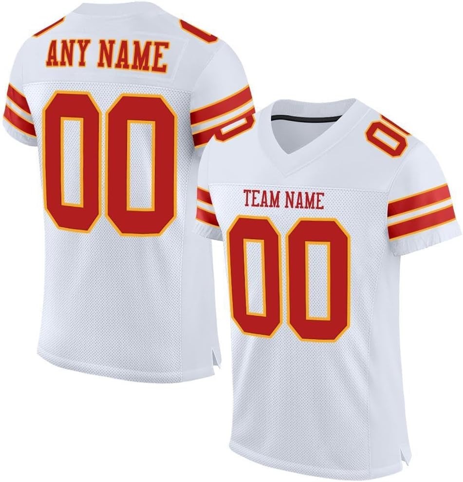 Custom Blank Football Jersey Collection Athletic Sports Shirts for Men, Women Youth Personalized with Printed Name &Number Free Shipping