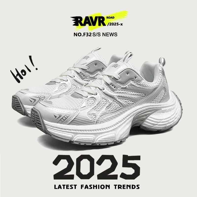 2025 New Mens Running Shoes Breathable Mesh Lightweight Cushio Athletic Sneakers for Jogging Gym Training Platform ShoesC250325