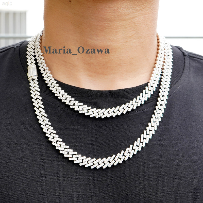 10mm Wide Cuban Link Jewelry Diamond Luxury Necklace for Women and Man Moissanite Cuban Chain Cuban Link