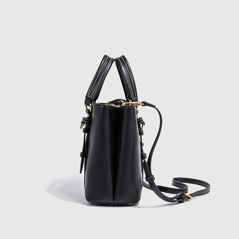 Hot black mini city tote crossbody bag everything bucket bag Double compartment killer bag