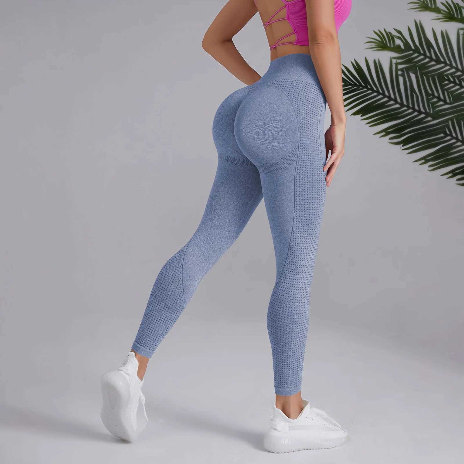 Yoga Legs Female Hip Lifting Fitness Pants Seamless Stretching at the Waist Breathable Running Tight Fitness Clothing W250326