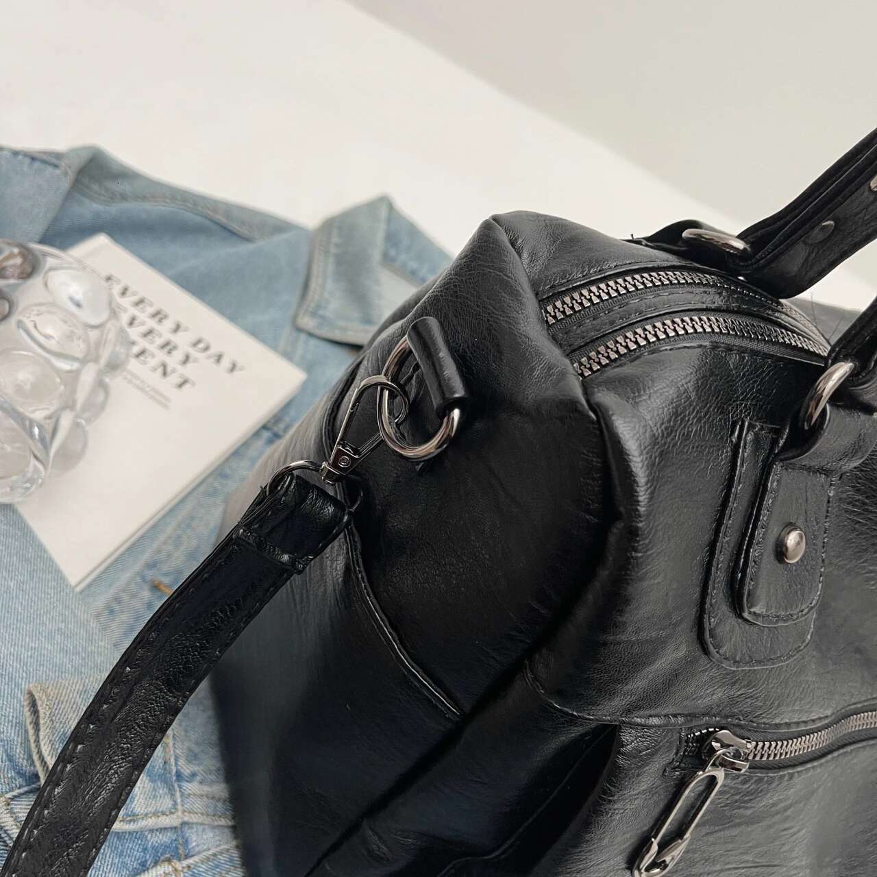 Large Capacity PU Leather Shoulder Bags Designer Solid Vintage Handbags Women More Packages Female Casual Tote High Quality Bag