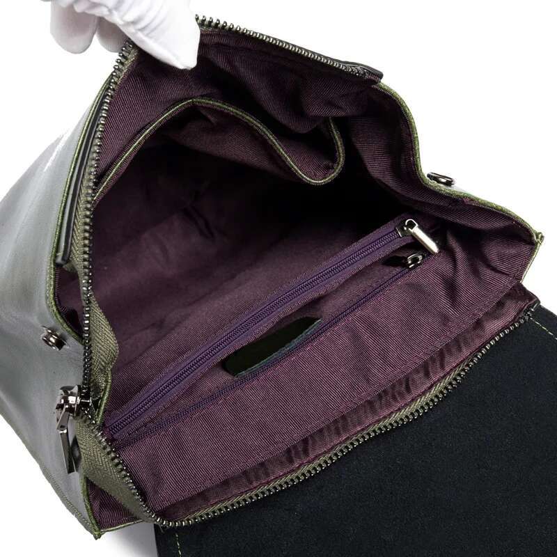 Genuine Leather Women Backpack Waxed Cowhide Female Vintage Rucksack College School Student Books Bag Shoulder Bags For Ladies