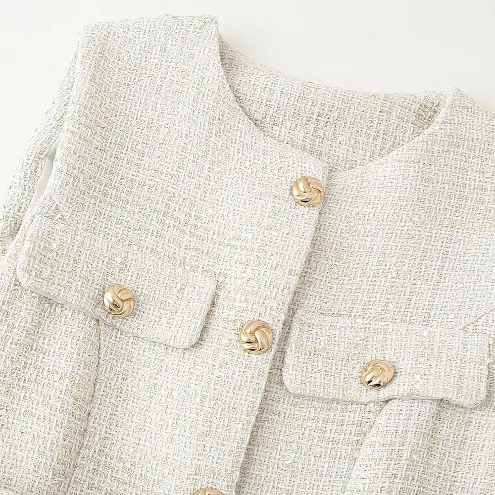 Taop Za Womens Spring/Summer Collection European and American Fashion Simple with sequin textured vest 9298725 250320