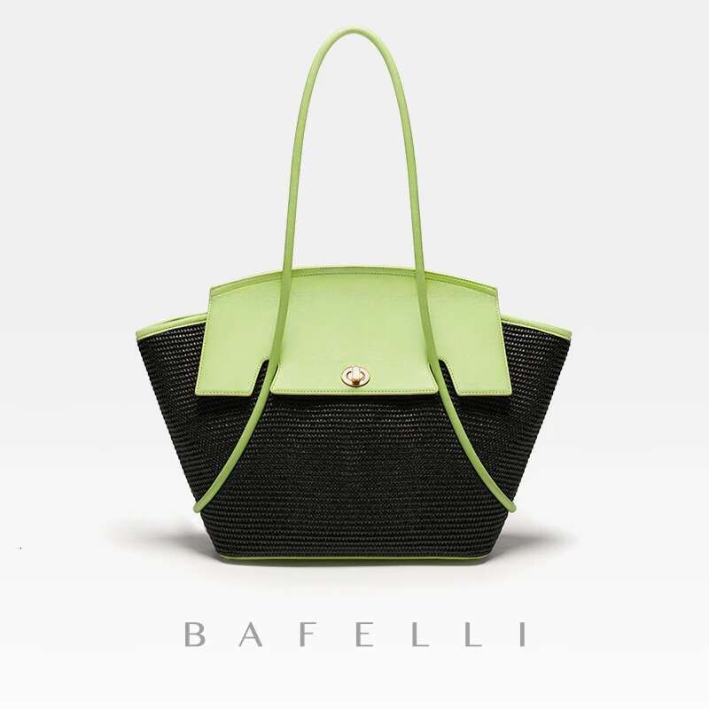 Women's Bags BAFELLI NEW Women's CASUAL TO BEACH BAG LARGE TRAVEL PURSE DESIGNER BRAND GENUINE LEATHER FEMALE BAGS