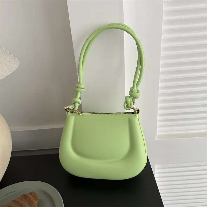 Women's Soft PU Leather Crossbody Bag - Retro Style Solid Color Underarm Handbag for Ladies