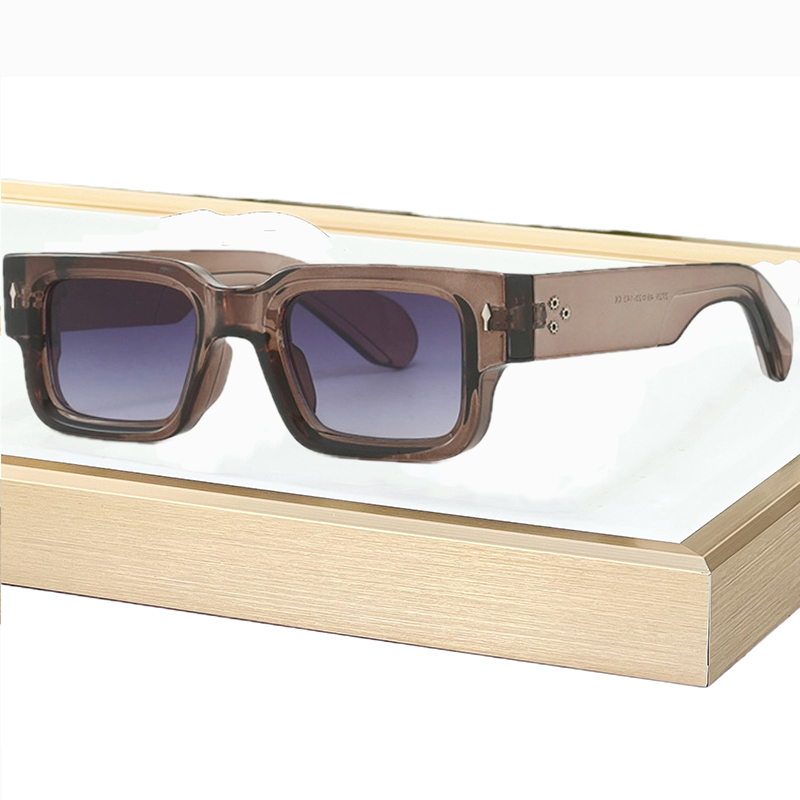 New Vintage Small Square Sunglasses For Men Women Fashion Retro Thick Edge Frame Luxury Male Sun Glasses Shades UV400 Eyeglasses IVISTA