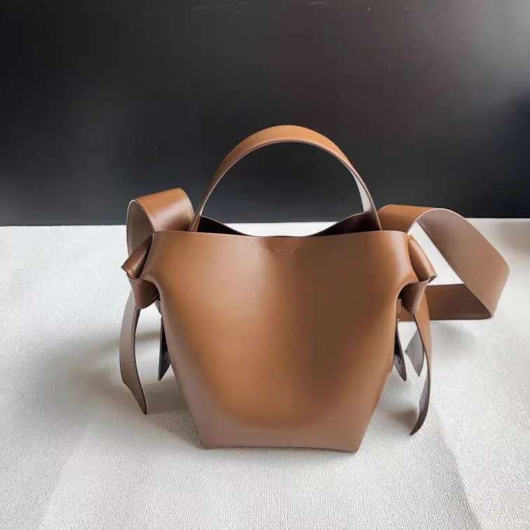 Women's Bags Autumn And Winter New Leather Women's Bucket Bag Advanced Sense Niche Design Single Shoulder Crossbody