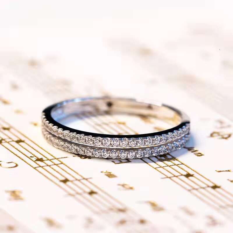 Factory Wholesale Handmade Wedding Band Classic Design Jewelry 18K Gold Lab Grown Diamond Jewelry Women Real Moissanite Ring
