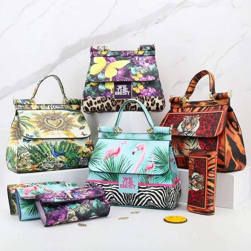 2024 Classic Crossbody Bags For Women Frame Handbag Purses And Handbags Purse Suit Printing Shoulder Totes Ladies Bolsa