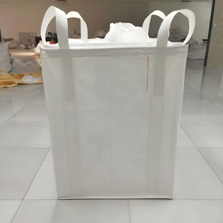 White Thickened Wear-Resistant Ton Bag with Large Flat Bottom Design for Enhanced Durability