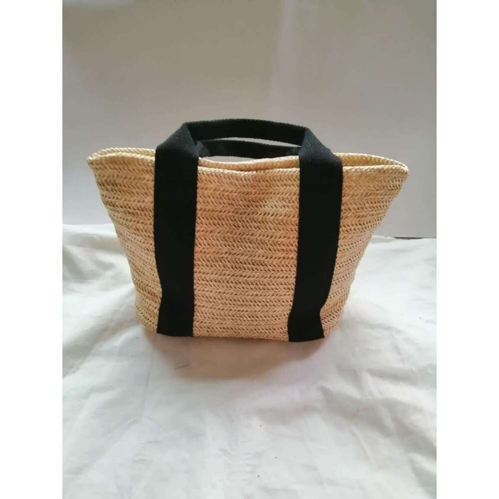 2023 Summer New Vegetable Basket Grass Woven Bohemian Style Beach Ferry Holiday Leisure Women's Bag