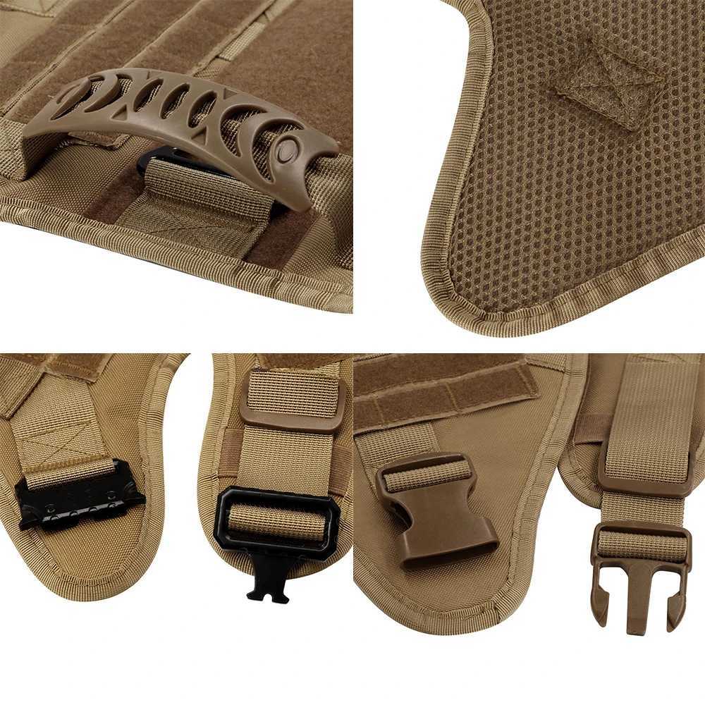 Military large dog harness training pet vest used for French bulldogs German Shepherds Malino tactical harness used for dog accessories X250326