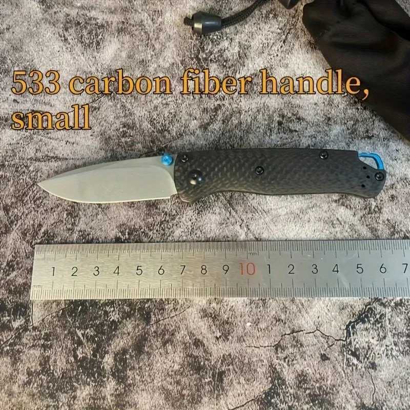 BM 533/535 Carbon Fiber Handle Knife Camping Hunting Outdoor Self Defense Tactical Survival Portable Multi purpose ToolXJ250326