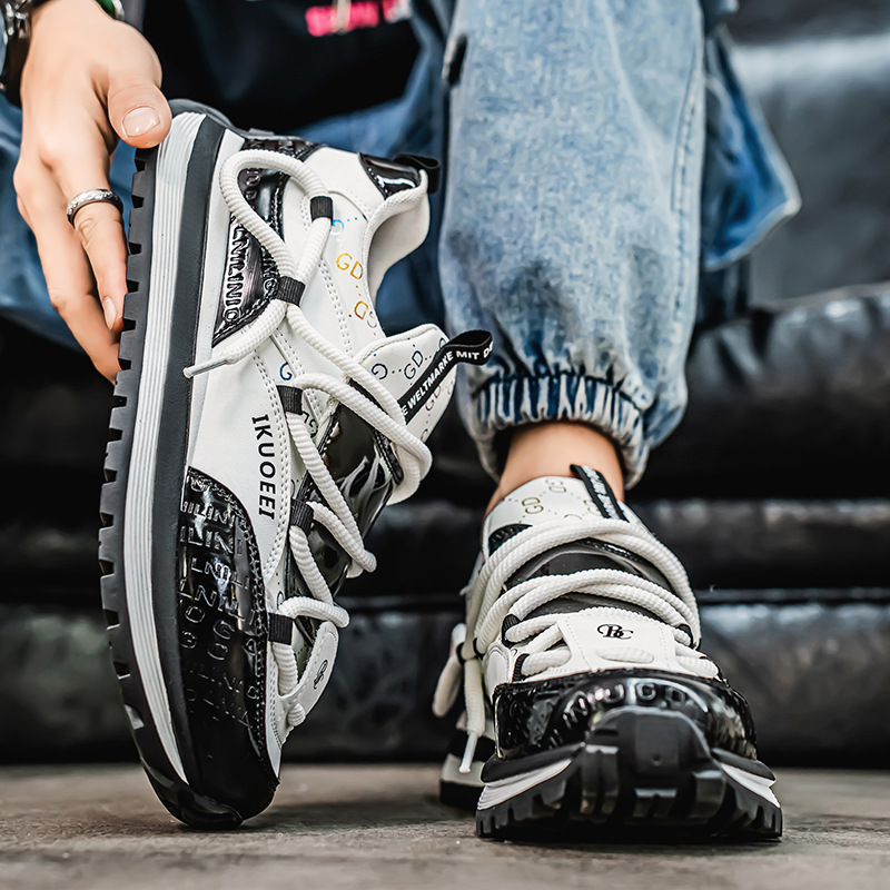 Hot selg men's NEW hot 2025 spring and summer new youth sports thick soles increase casual trend all match outdoor shoes