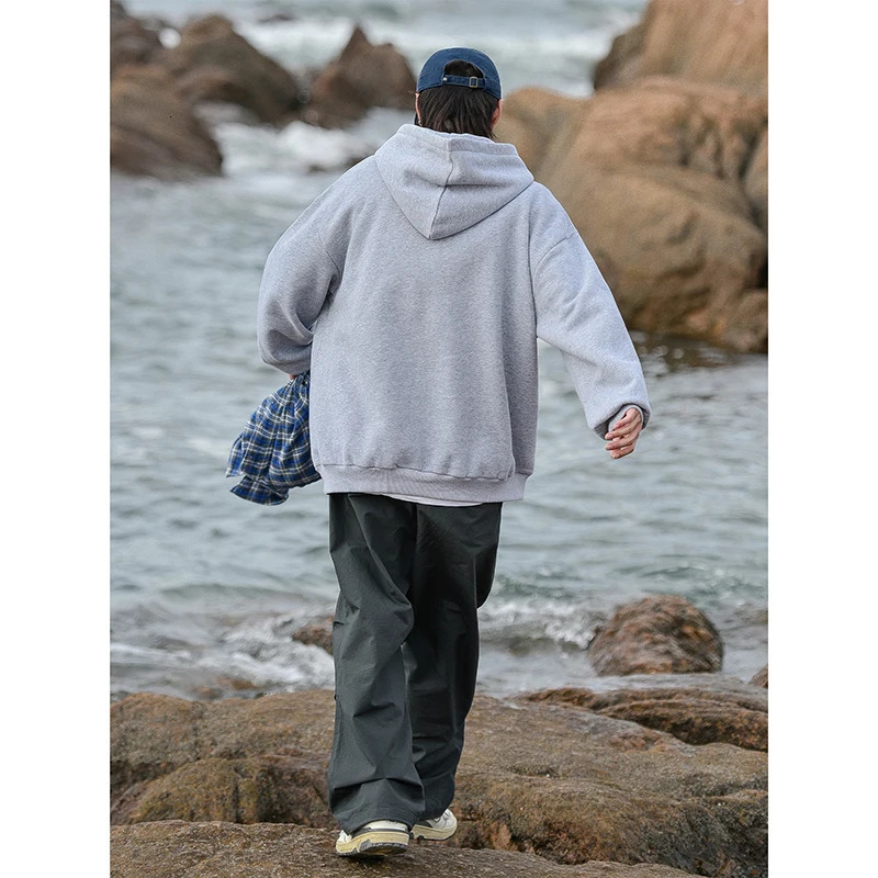 6-Color Spring and Autumn Mens Hoodie Harajuku Fashion Casual Super Large Hoodie Couple Loose Hoodie Sportswear 250324