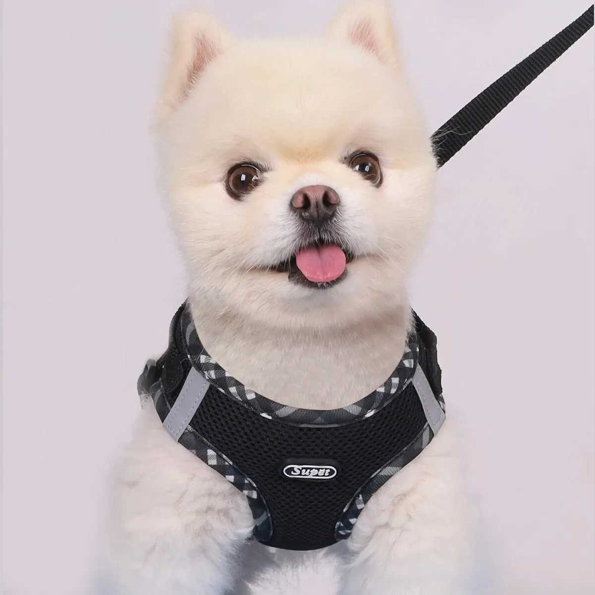 Supet 1 piece dog harness anti pull pet harness adjustable easy to control suitable for small and medium-sized dogs X250326