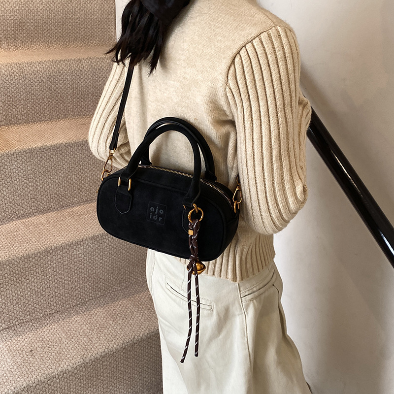 Small and niche personality bowling for women 2025 new small square bag versatile handbag fashionable single shoulder crossbody