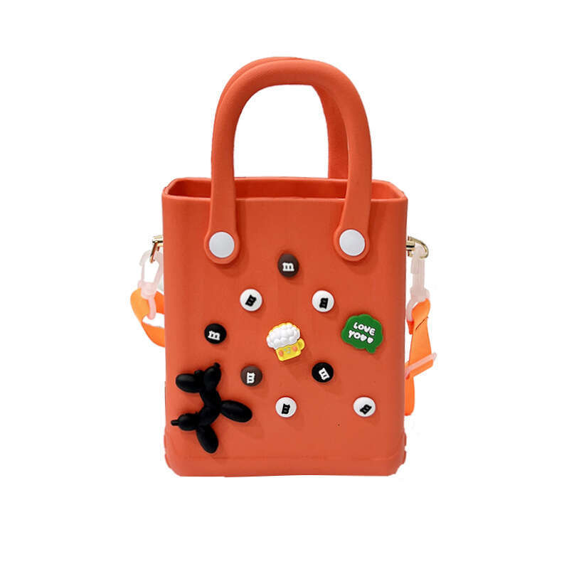 New DIY cartoon versatile accessory beach bag, new fashion niche, one shoulder crossbody carrying hole bag