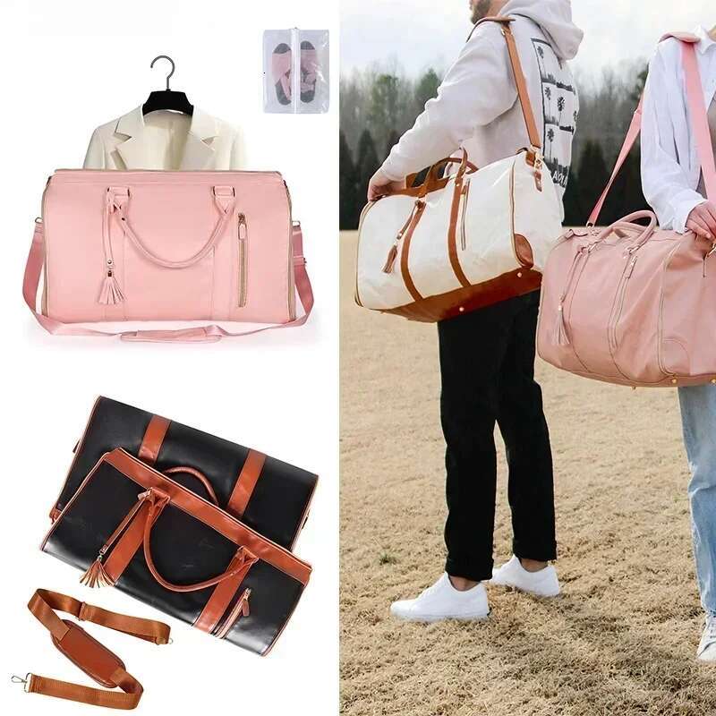Foldable Suitbag Waterproof Clothes Totes Large Capacity Travel Duffle Women's Handbag Outdoor Fiess Bags Gym Bag