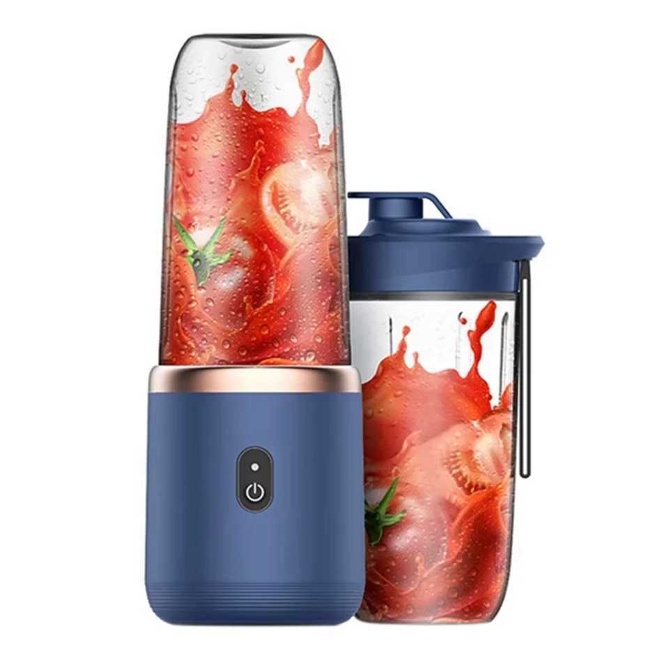 6-blade juice mixer with juice cup and lid portable USB charging small juice mixer no need to transport bullets Z250326