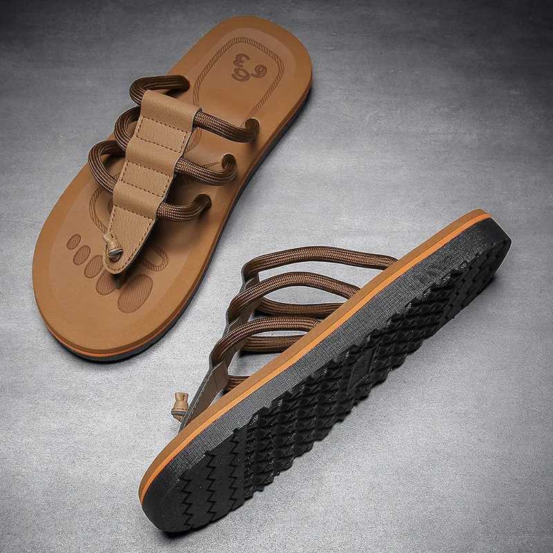 Summer New Flip Mens N-Slip Exterior Eva Slippers Mens Casual Beach Cool SlippersXJ250326