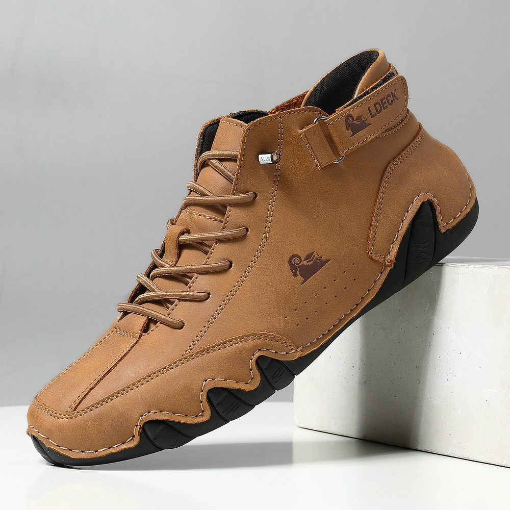 designer shoes 2025 Men's casual short boots cross-border bestseller in autumn and winter high-top octopus men's shoes