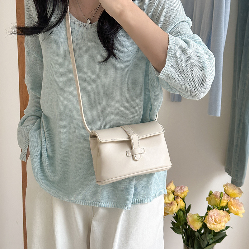 Korean Version Of A Small Niche Design Minimalist Style All Matching Small Square Bag 2025 Spring New Advanced Sense Of Single Shoulder Crossbody Bag 