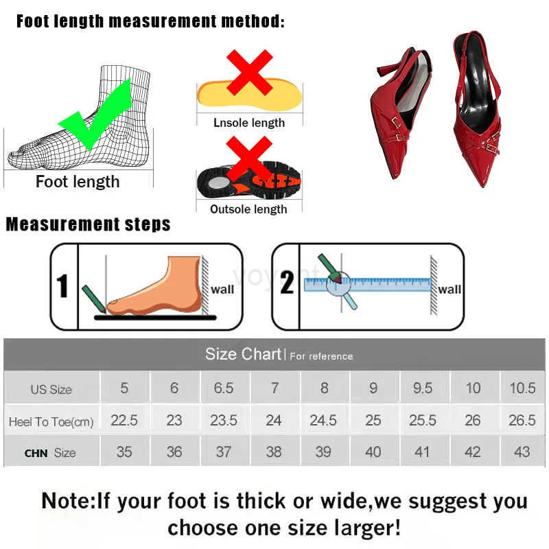 Fashion Pointed Toe Footwear Pumps Ladies High H Shoes Fem Slingbacks Wen Medium H Shoes Sandals Big Size 43 Z250326