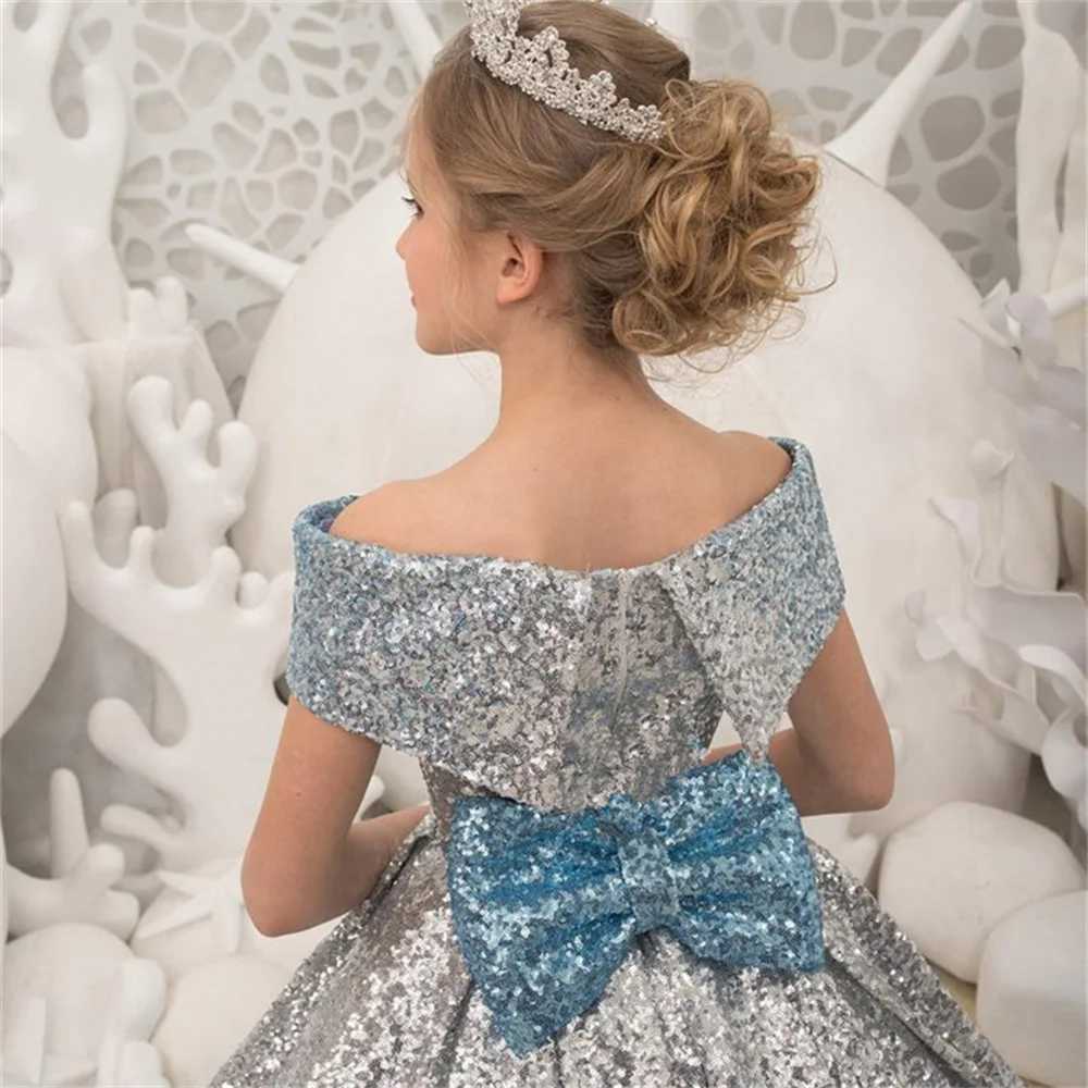 Gorgeous Flower Girl Dress Butterfly Bow Ball Hat Sleeve Princess Little Girl Wedding Par Dress First Communion Dress Birthday Gift W250326