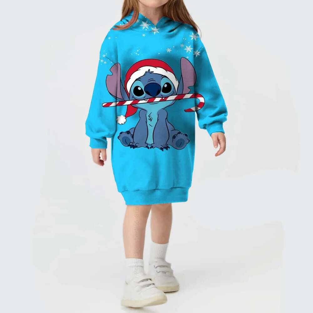 Ddmyshoesvip Spring And Autumn New Children S Clothing Dress Printed Casual Sportswear Cartoon Girl Hoodie Sweater