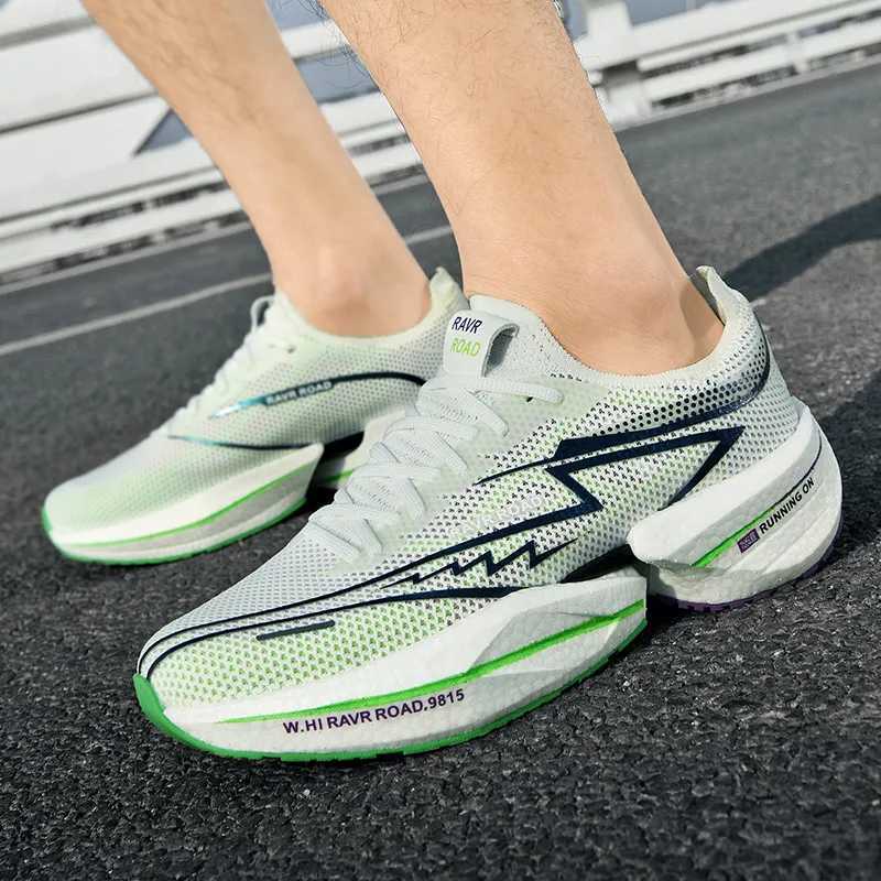 Mens Sneakers Carbon Plate Cushioning Sports Running Shoes Light Anti-slip Unisex Tennis Shoes Professional Training ShoesC250325