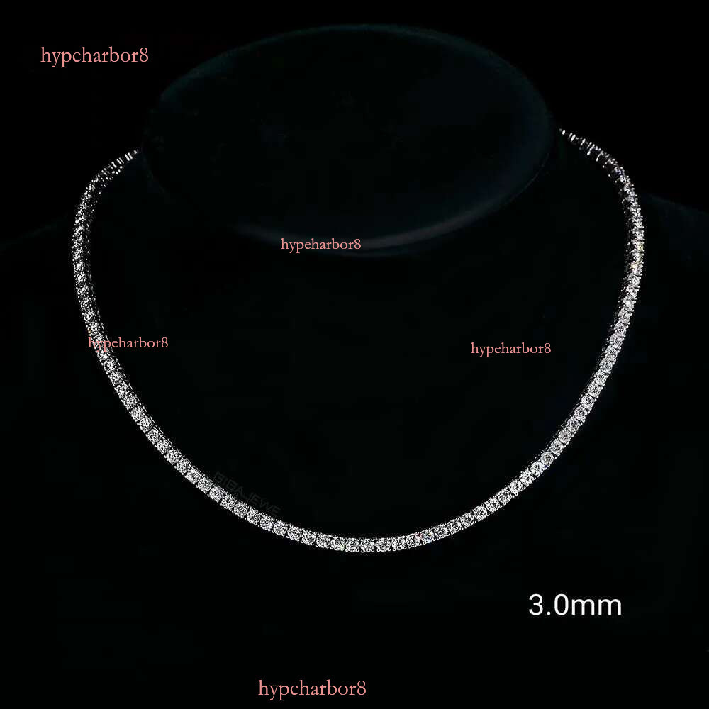 Most affordable Sier pass tester moissanite chain hip hop dia tennis necklace for men and women