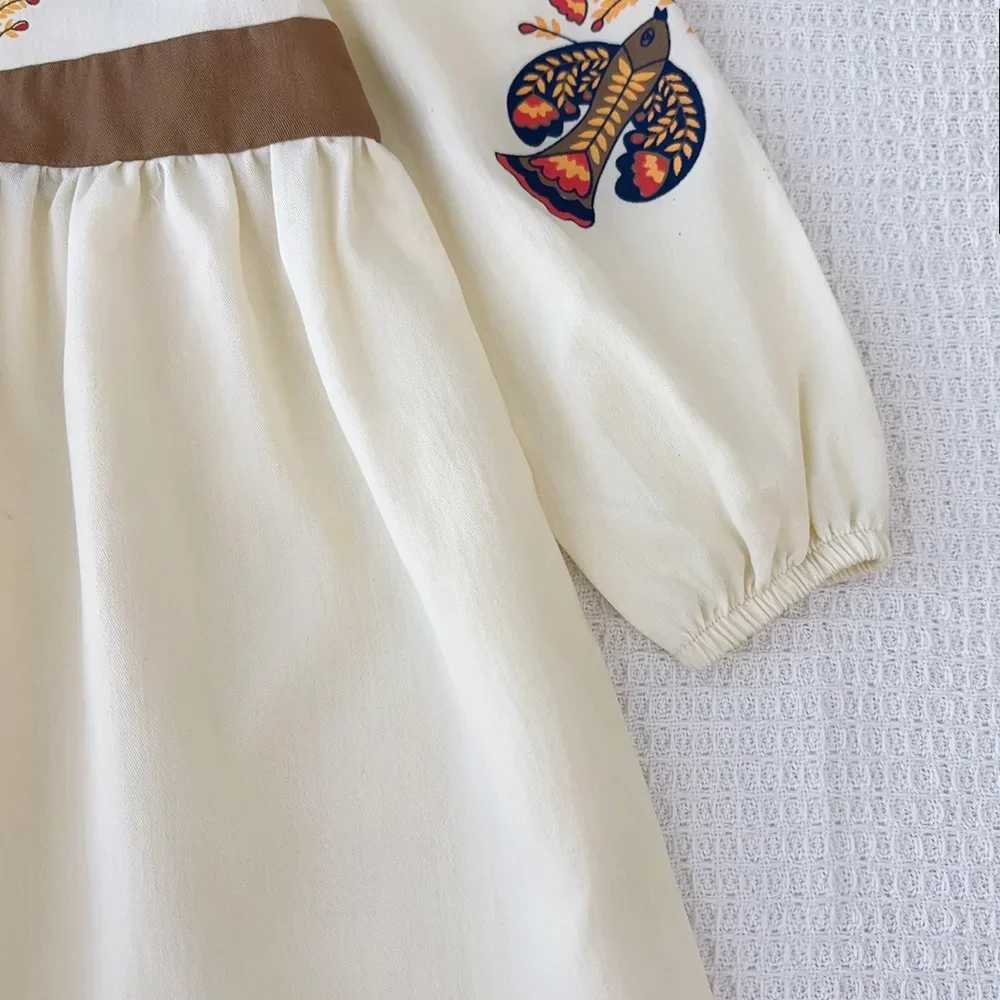 Bear Leader 3-7 Year Old Childrens Clothing Spring and Autumn Fashion Childrens Clothing Printed Long Sleeve Dress for Girls Casual Dress W250326