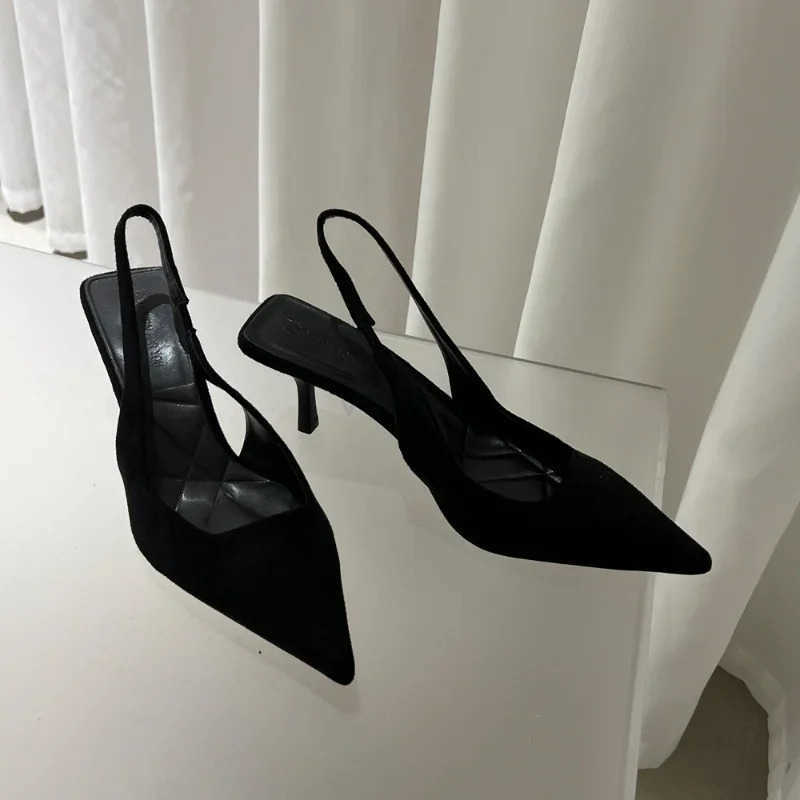 Wens Sexy Red High H 2024 New Wens Summer Strappy Sandals Cfortable Pointed Toe Wen Sandals Fashion Stiletto Shoes Z250326