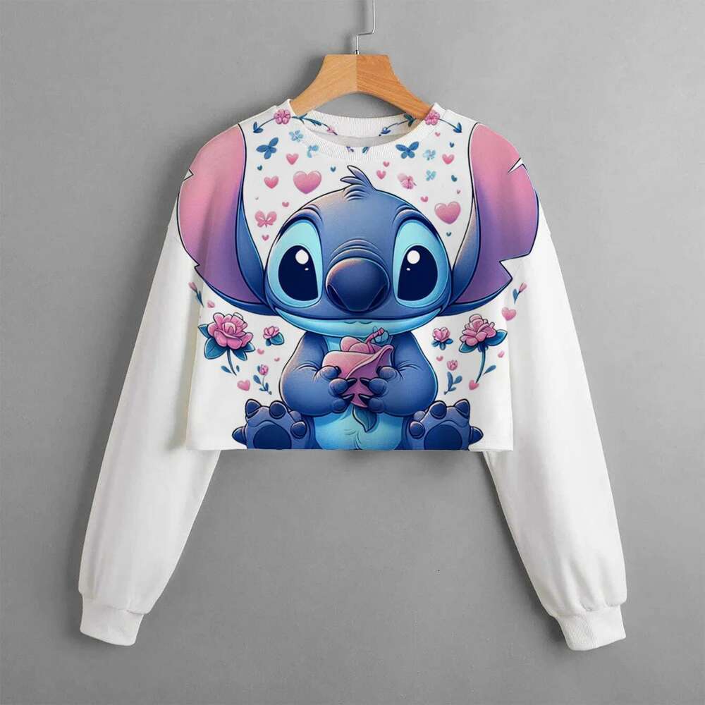 Ddmyshoesvip Casual New Spring Autumn Classic Children S Clothing Print Girls Short Hoodie Sweater Comfortable And Cute Top