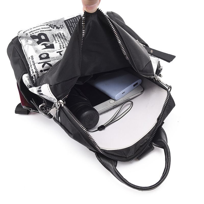Bags Autumn And Winter New Personalized Printed Ladies Oxford Cloth Outdoor Light Casual Backpack Women's Bag
