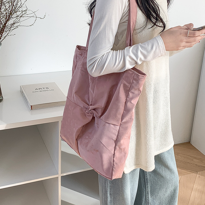 Small Design Lazy Style Simple Large Canvas Bag Japanese Literary Spring New Large Capacity Shoulder Bag Designer Bag for Women