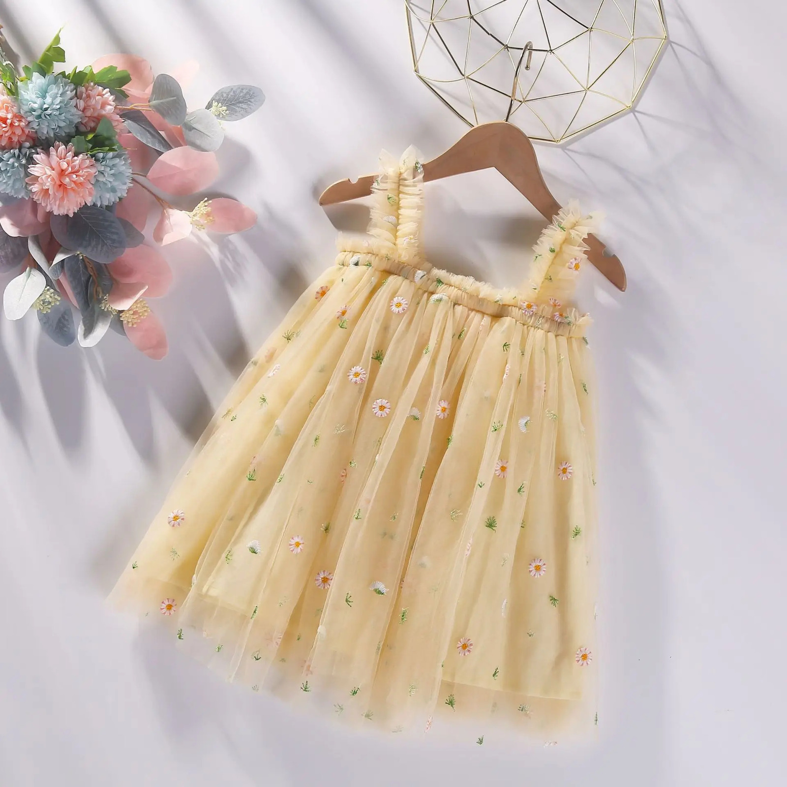 Embroidery Baby Girl Dress 5 Piece Set Summer Fashion Baby Girl Clothes Quality Fabric Baby Dresses Princess Party Frock 250325