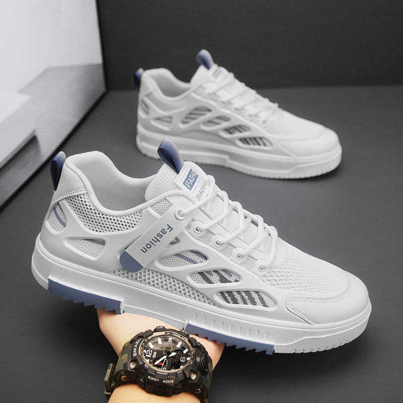 2025S New Trend Designer Men S New Summer Breathable Mesh Versatile Casual Board Soft Sole Sports Heightening Little White Trendy Shoes